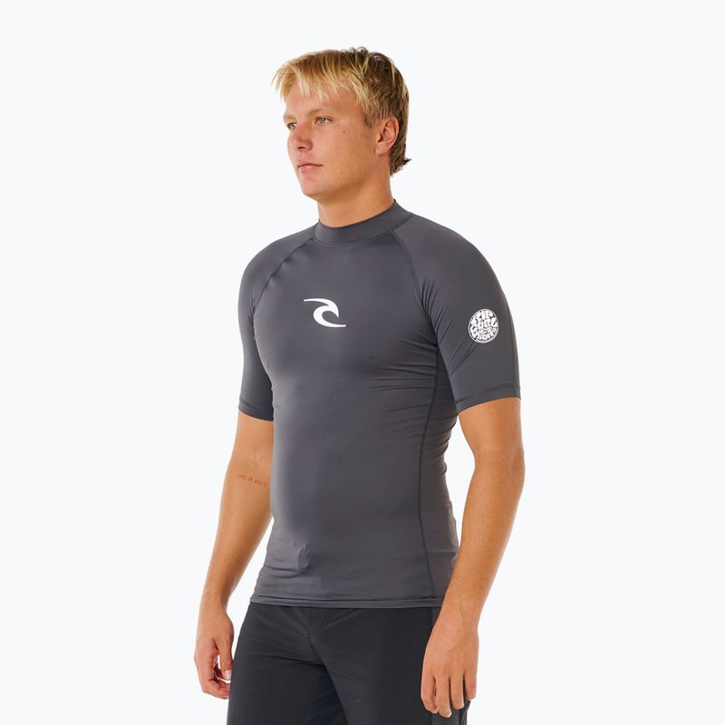 Pánske plavecké tričko Rip Curl Waves Upf Perf charcoal grey 4
