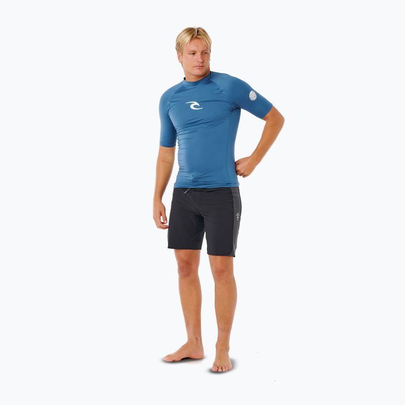 Pánske plavecké tričko Rip Curl Waves Upf Perf bluefin 2