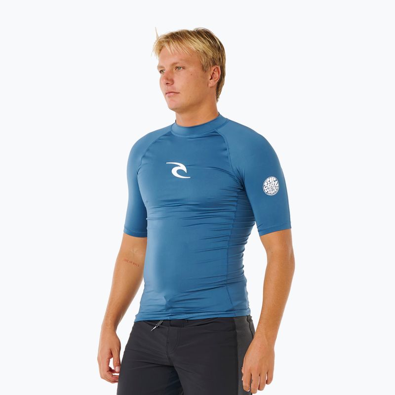 Pánske plavecké tričko Rip Curl Waves Upf Perf bluefin 4