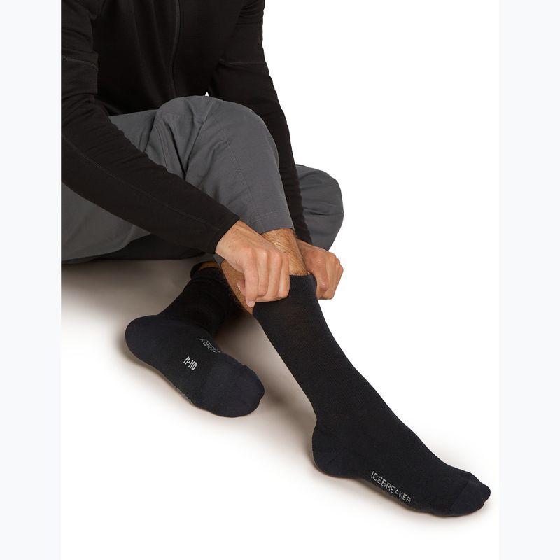 Pánske ponožky Icebreaker Merino Lifestyle Light Crew black 4