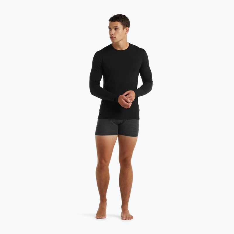 Pánska termoaktívna mikina icebreaker Merino 150 Anatomica Crewe black 2