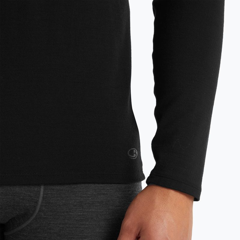 Pánska termoaktívna mikina icebreaker Merino 150 Anatomica Crewe black 5