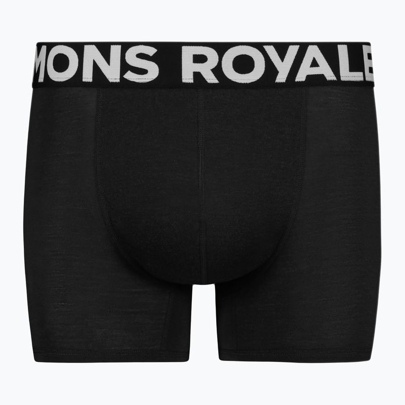 Pánske termo boxerky Mons Royale Hold 'em Shorty Merino black