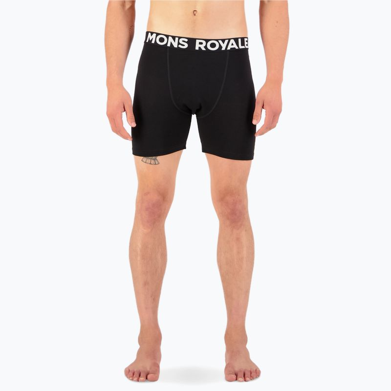 Pánske termo boxerky Mons Royale Hold 'em Merino black 3