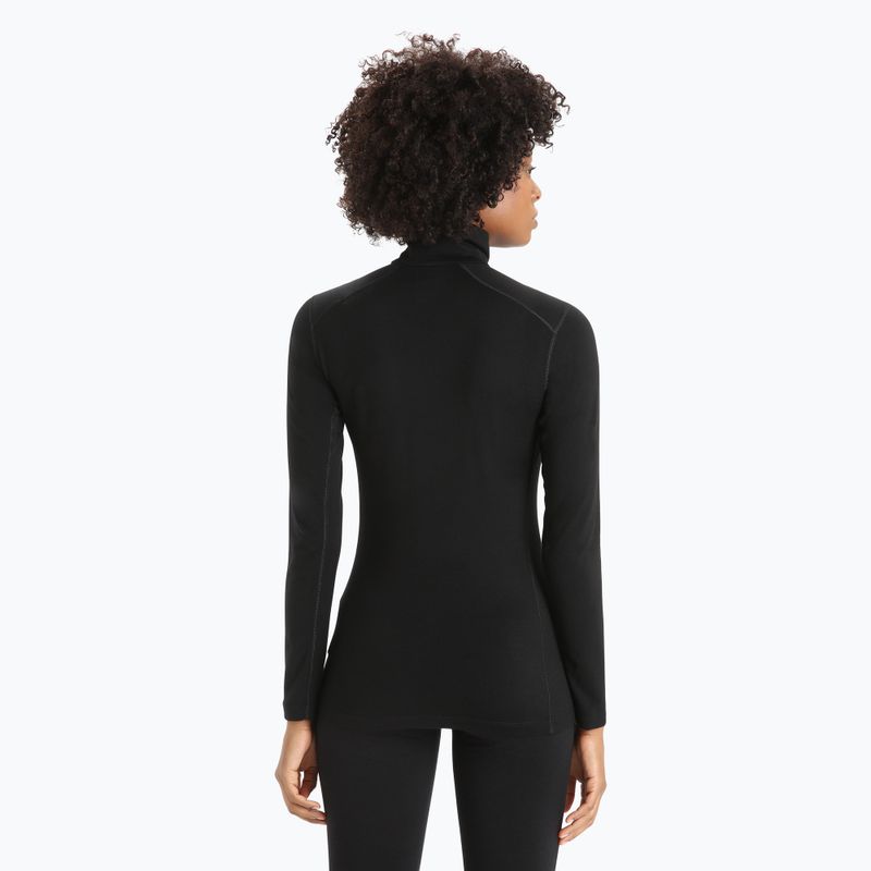Dámska termoaktívna mikina icebreaker 200 Oasis Half Zip black 3