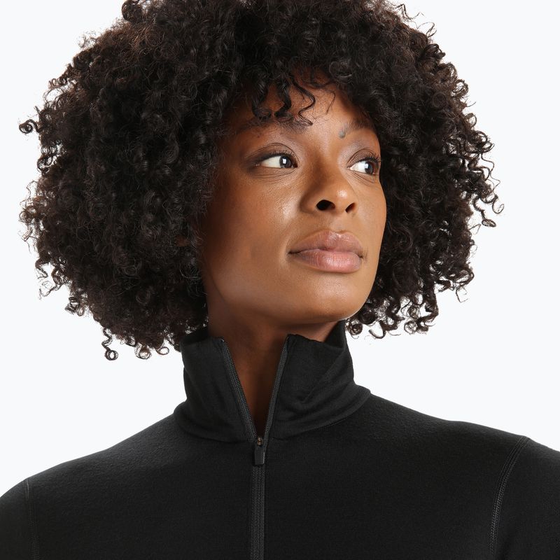 Dámska termoaktívna mikina icebreaker 200 Oasis Half Zip black 4