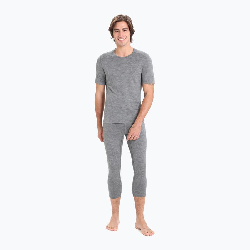 Pánske termo tričko Icebreaker 200 Oasis Crewe gritstone heather 2