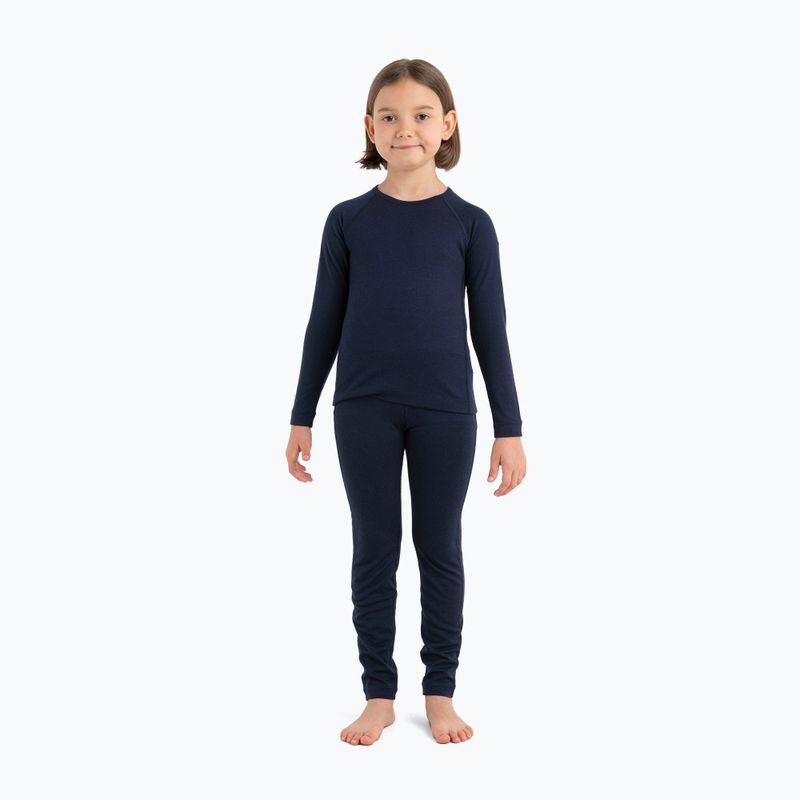 Icebreaker Kids 200 Oasis Crewe midnight navy termo mikina 2