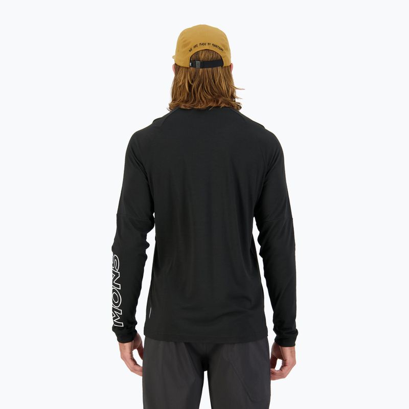 Pánsky cyklistický Longsleeve  Mons Royale Tarn Merino Shift Wind Jersey black 3