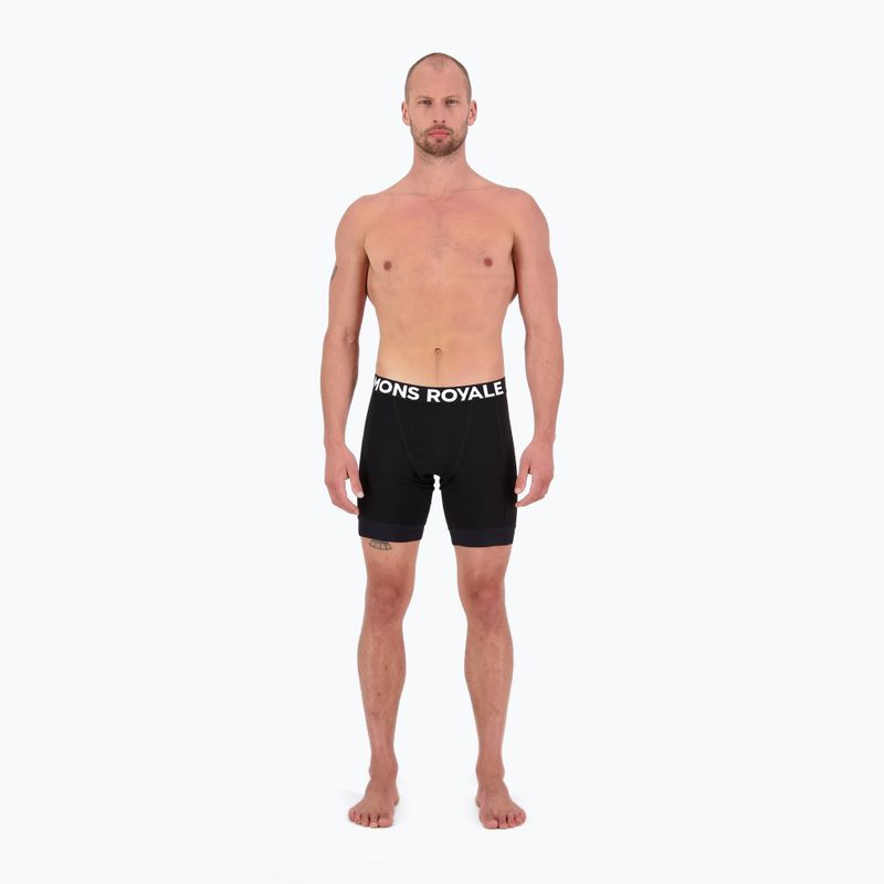 Pánske boxerky Mons Royale Epic Merino Bike Boxer black 2