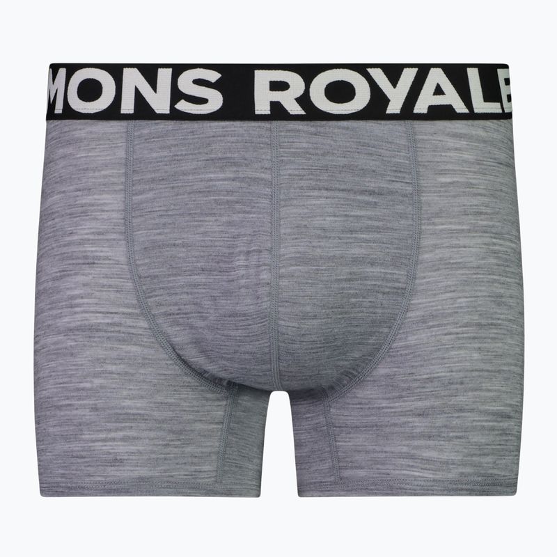 Pánske termo boxerky Mons Royale Hold 'em Shorty Merino grey heather