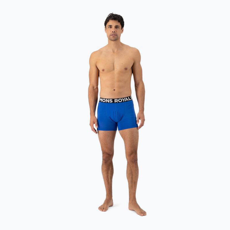 Pánske termo boxerky Mons Royale Hold 'em Shorty Merino cobalt 4