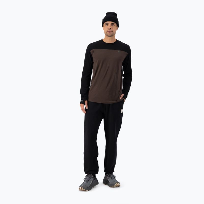 Pánsky termoaktívny longsleeve  Mons Royale Yotei Merino black 2