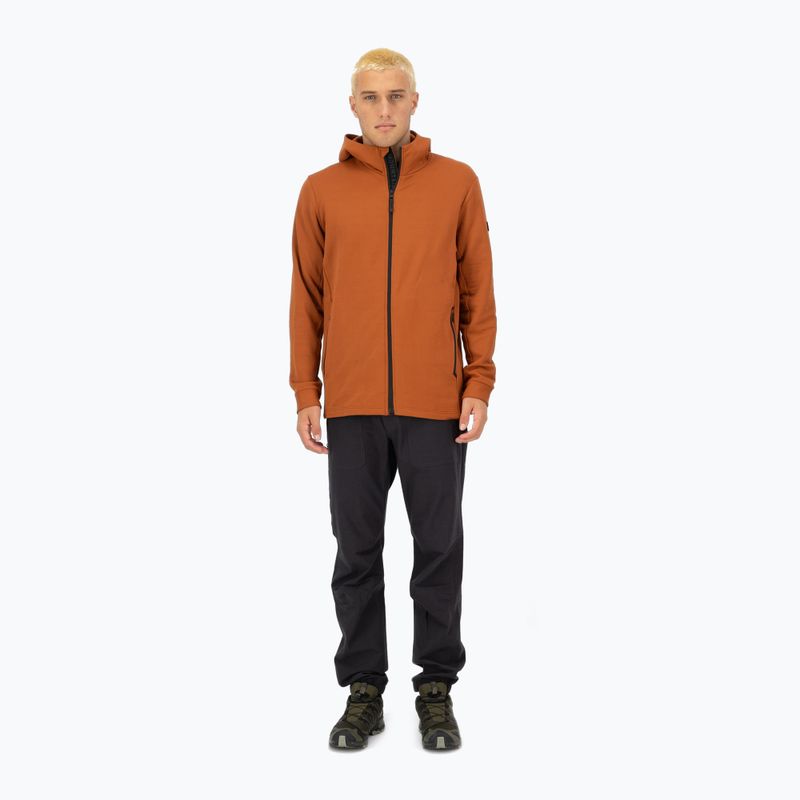 Pánska mikina Mons Royale Arcadia Merino Fleece Hoody ginger 2
