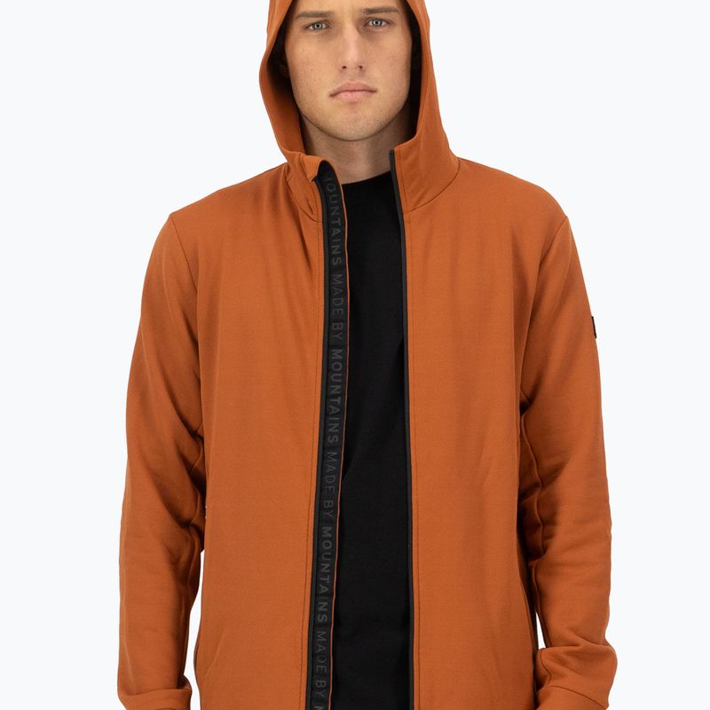Pánska mikina Mons Royale Arcadia Merino Fleece Hoody ginger 4