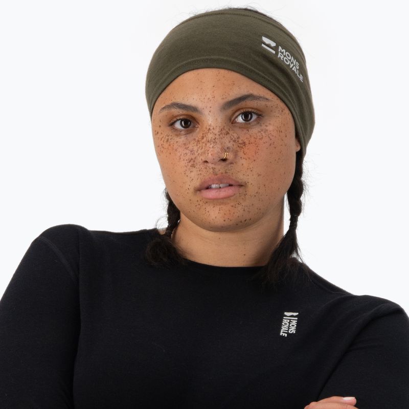 Čelenka Mons Royale Haines Merino dark olive 2