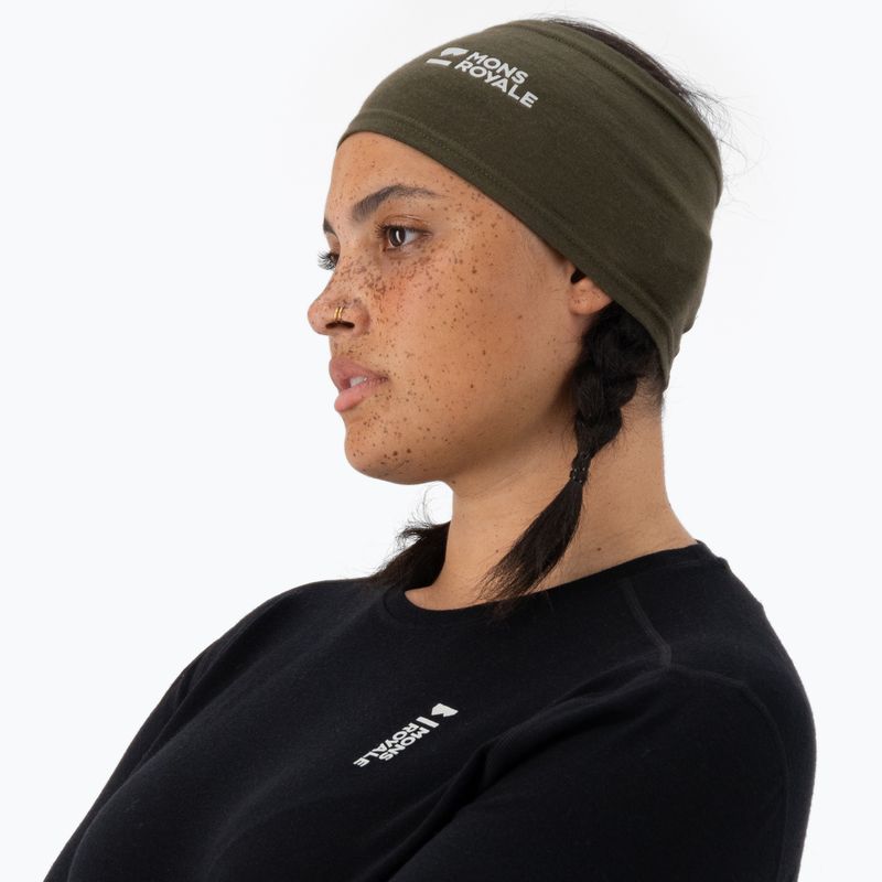 Čelenka Mons Royale Haines Merino dark olive 3