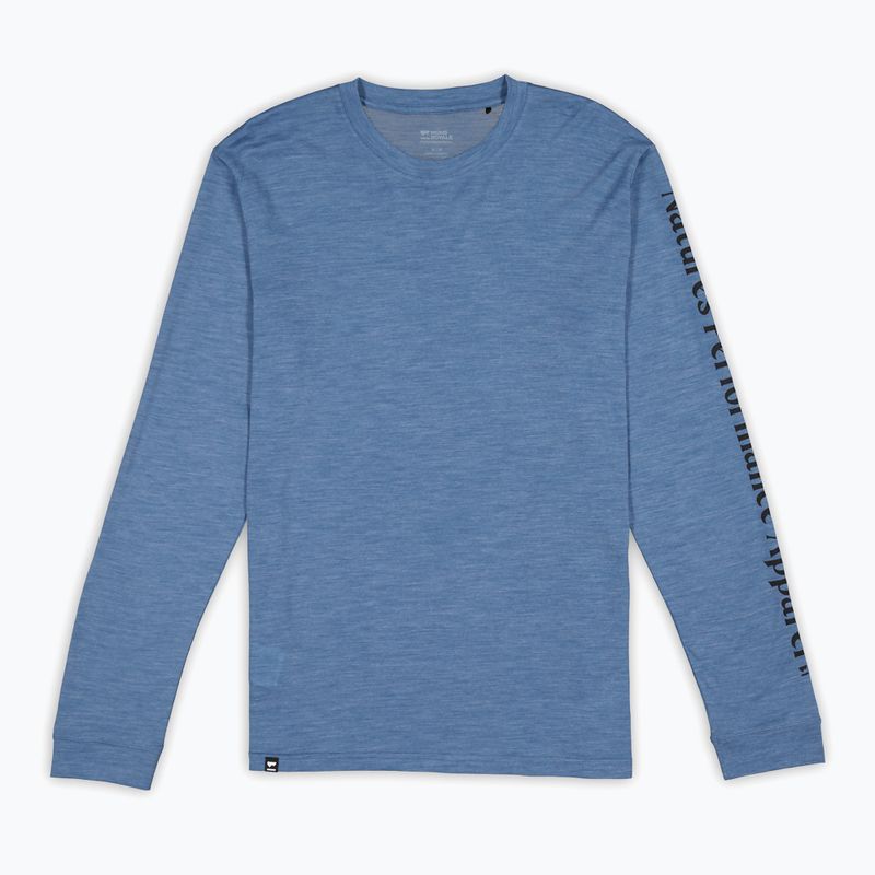 Pánske termo tričko s dlhým rukávom Mons Royale Zephyr Tencel steel blue 3