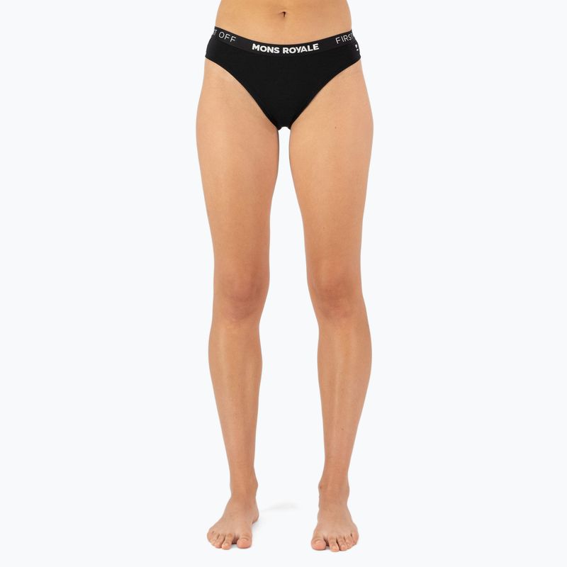 Dámske termo nohavičky Mons Royale Folo Merino Briefs black 2
