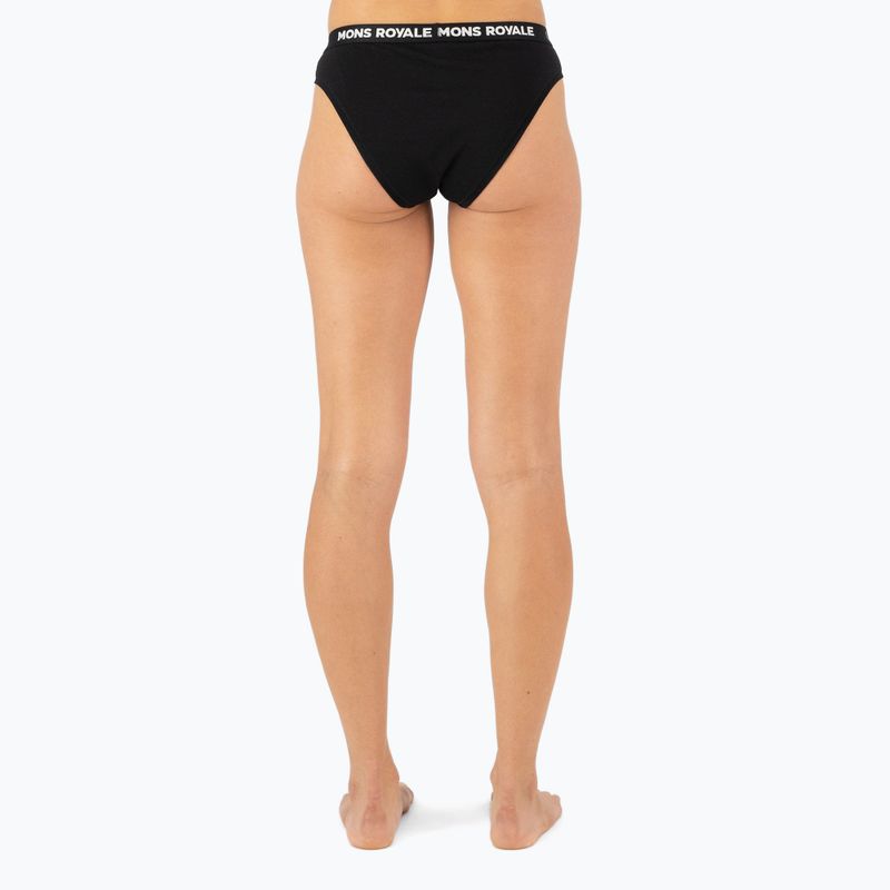 Dámske termo nohavičky Mons Royale Folo Merino Briefs black 3