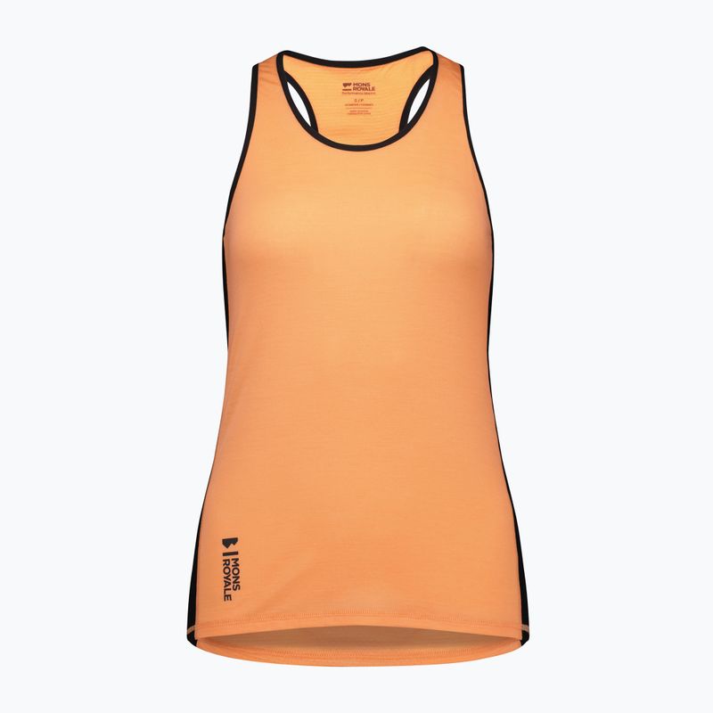Dámska termoregulačná tričko Mons Royale Bella Merino Tank punch/black 3