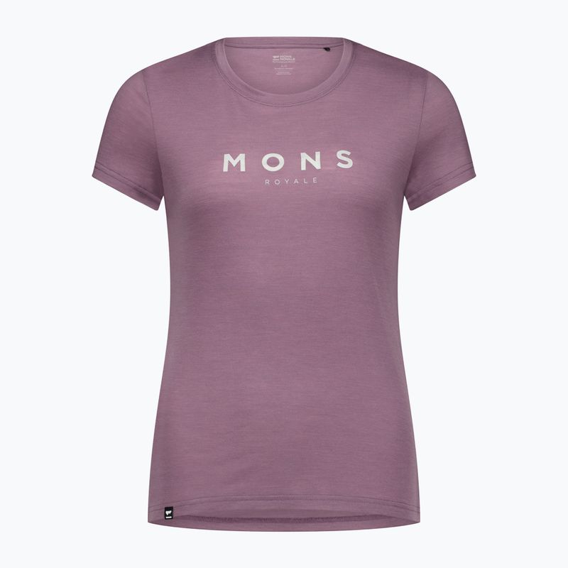 Dámske termo tričko Mons Royale Icon Classic mauve 3