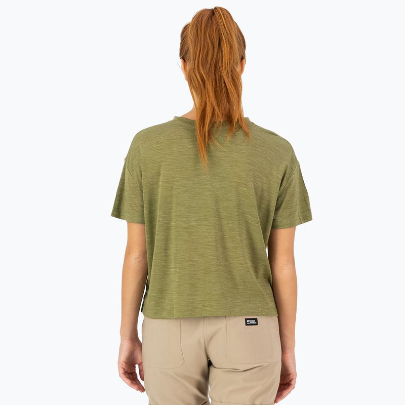 Dámske termo tričko Mons Royale Zephyr Tencel Boxy fern 2