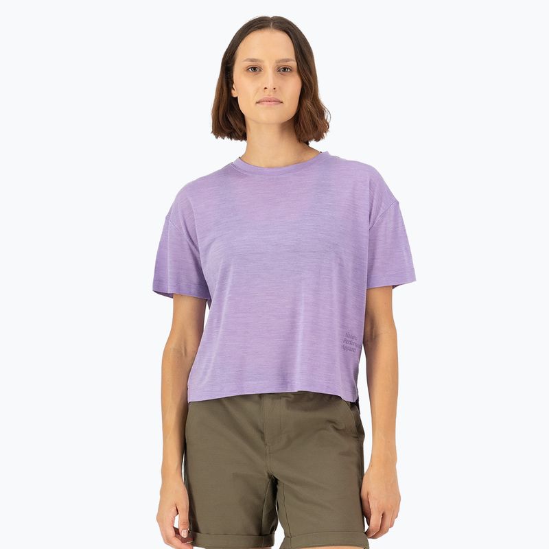 Dámske termo tričko Mons Royale Zephyr Tencel Boxy lupin