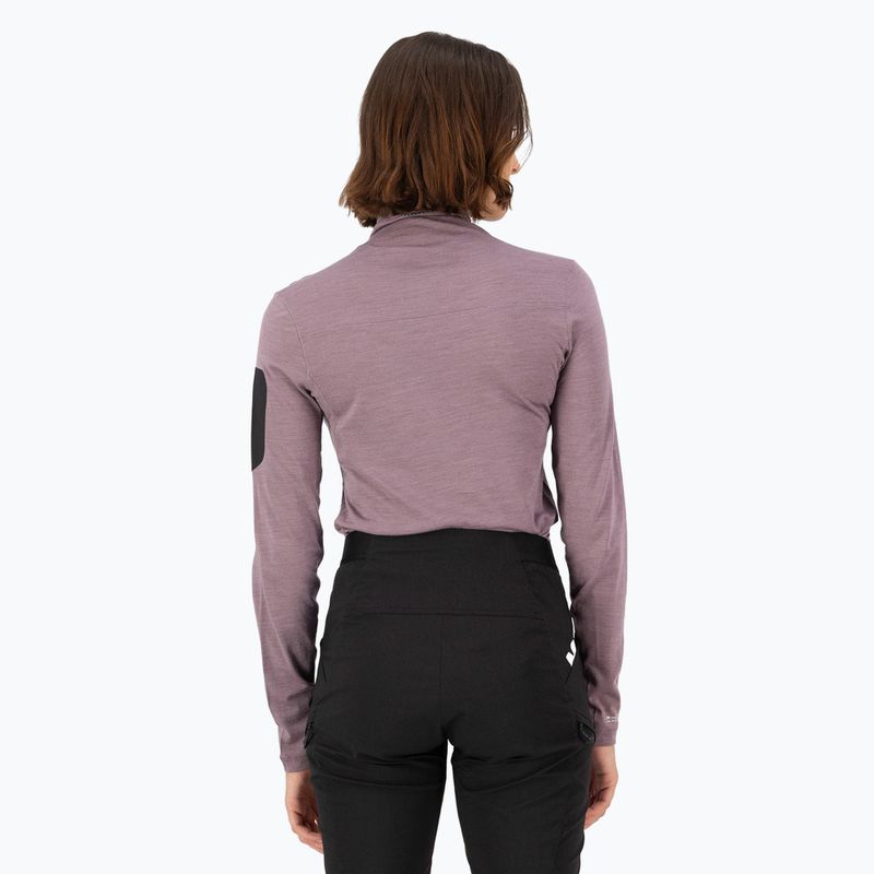 Dámska termoakčná mikina Mons Royale Diversion Mock Neck mauve 2