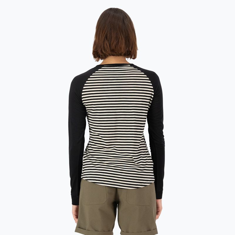 Dámska termoaktívna mikina Mons Royale Icon Raglan mr stripe/black 2