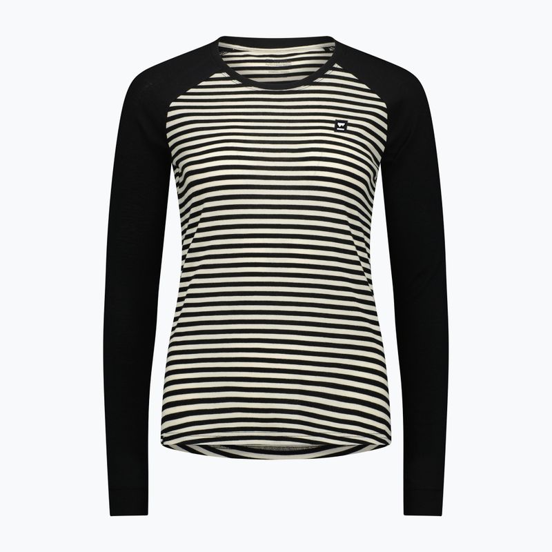 Dámska termoaktívna mikina Mons Royale Icon Raglan mr stripe/black 3