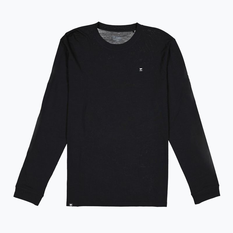 Pánske termoaktivne tričko s dlhým rukávom Mons Royale Icon black 3