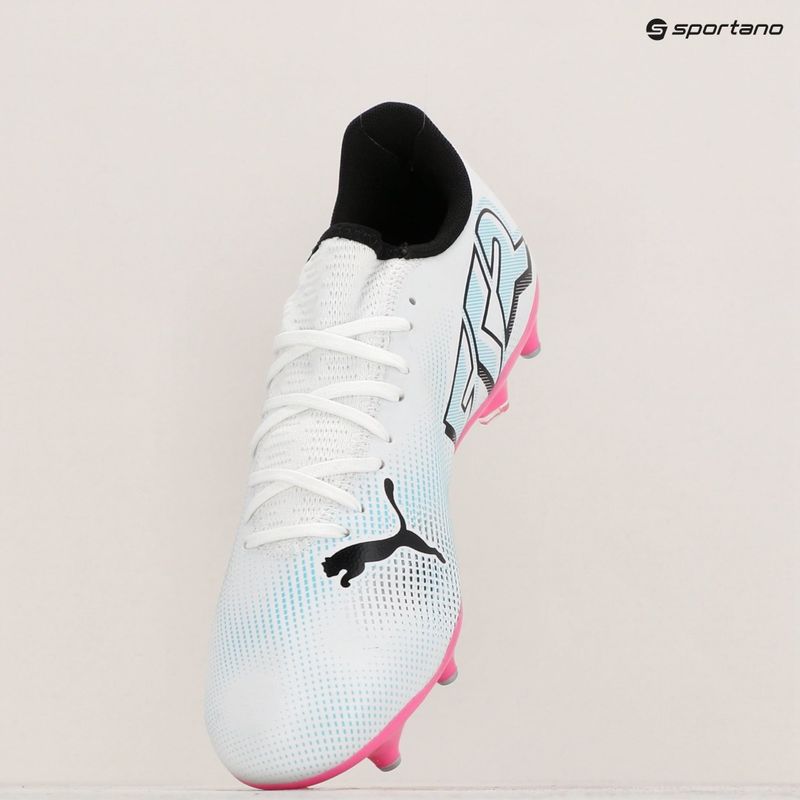 Futbalová obuv PUMA Future 7 Play MxSG puma white/puma black/poison pink 16