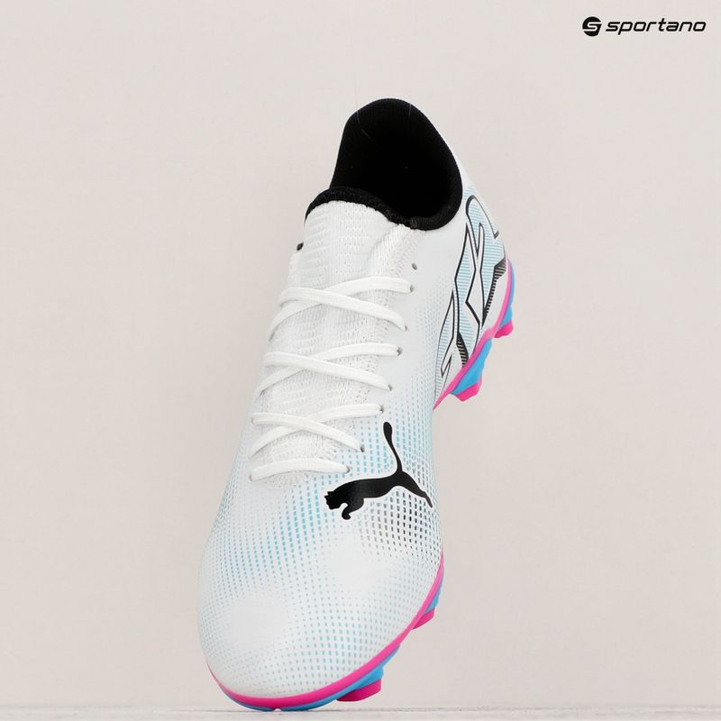Futbalová obuv PUMA Future 7 Play FG/AG puma white/puma black/poison pink 17