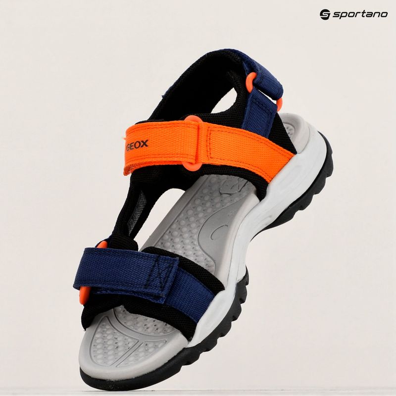 Juniorské sandále Geox Borealis ocean blue/orange 16