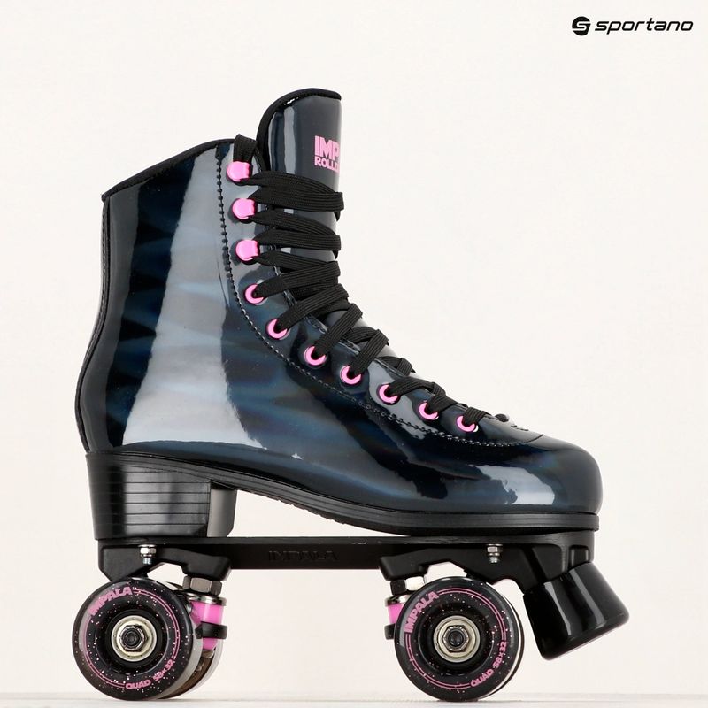 Dámske korčule IMPALA Quad Skate black holographic 12