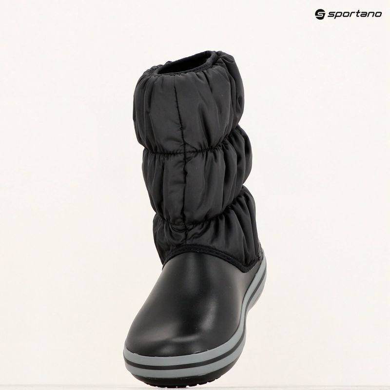 Dámske snehové topánky Crocs Winter Puff black/charcoal 9
