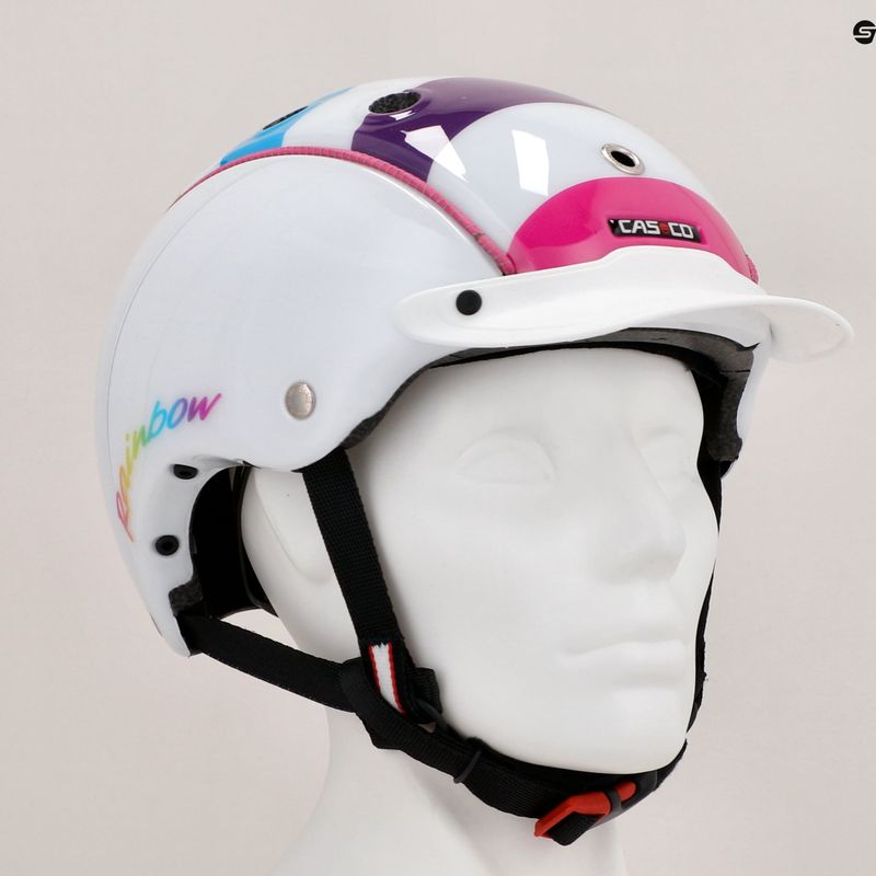Detská cyklistická prilba CASCO Mini 2 rainbow 12