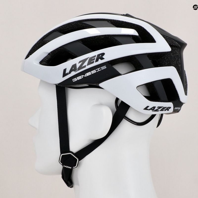 Cyklistická prilba Lazer Genesis MIPS biela/čierna 8