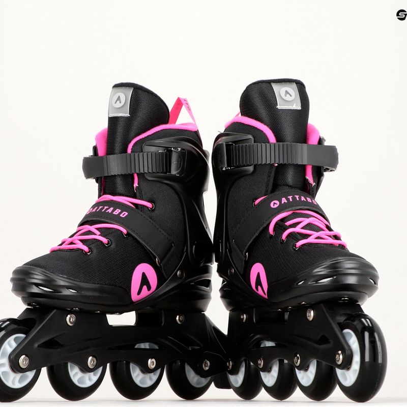 Dámske kolieskové korčule ATTABO Cyclone black/pink 21