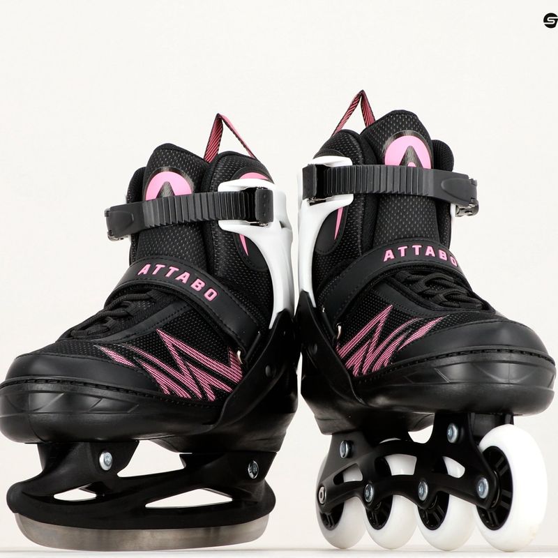 Detské korčule ATTABO 2 v 1 Kylo pink 25