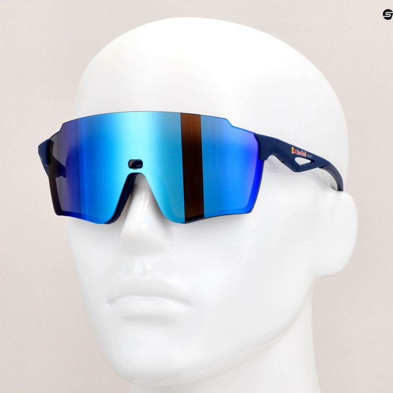 Slnečné okuliare Red Bull SPECT Stun matné modré/dymové s modrým zrkadlom 9
