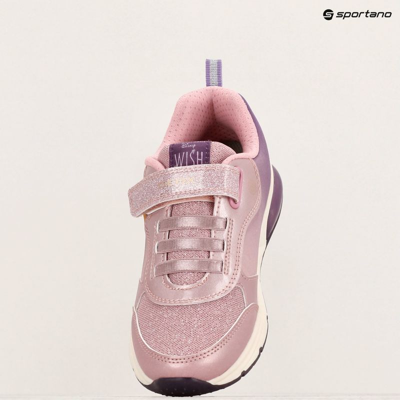 Juniorská obuv Geox Spaceclub pink/light purple 17