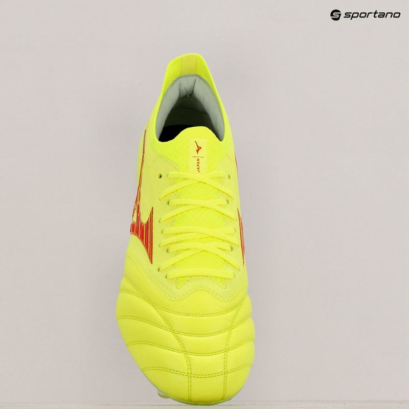 Pánske kopačky Mizuno Morelia Neo IV Β Japan Mix safety yellow/flery coral 2/safety yellow 9