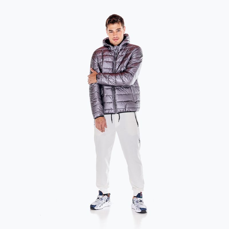 Pánska bunda LEONE 1947 Work Leisure silver glossy 2