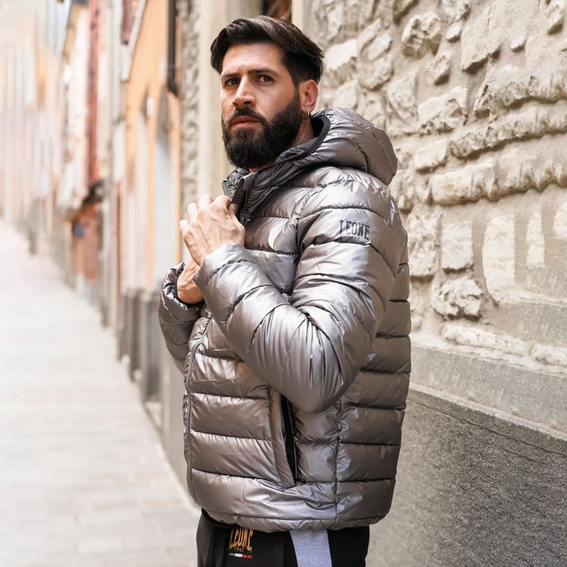 Pánska bunda LEONE 1947 Work Leisure silver glossy 6