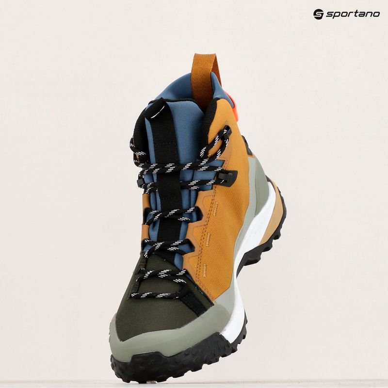 Salewa pánske trekové topánky Puez Mid Ptx golden brown/shadow 11