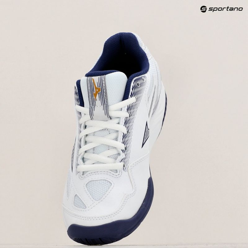 Detská hádzanárska obuv Mizuno Stealth Star 2 Jr white/blueribbon/mpgold 9