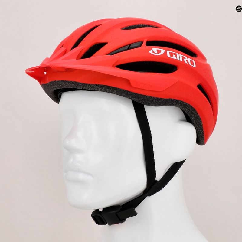 Cyklistická prilba Giro Register II matte bright red/white 7