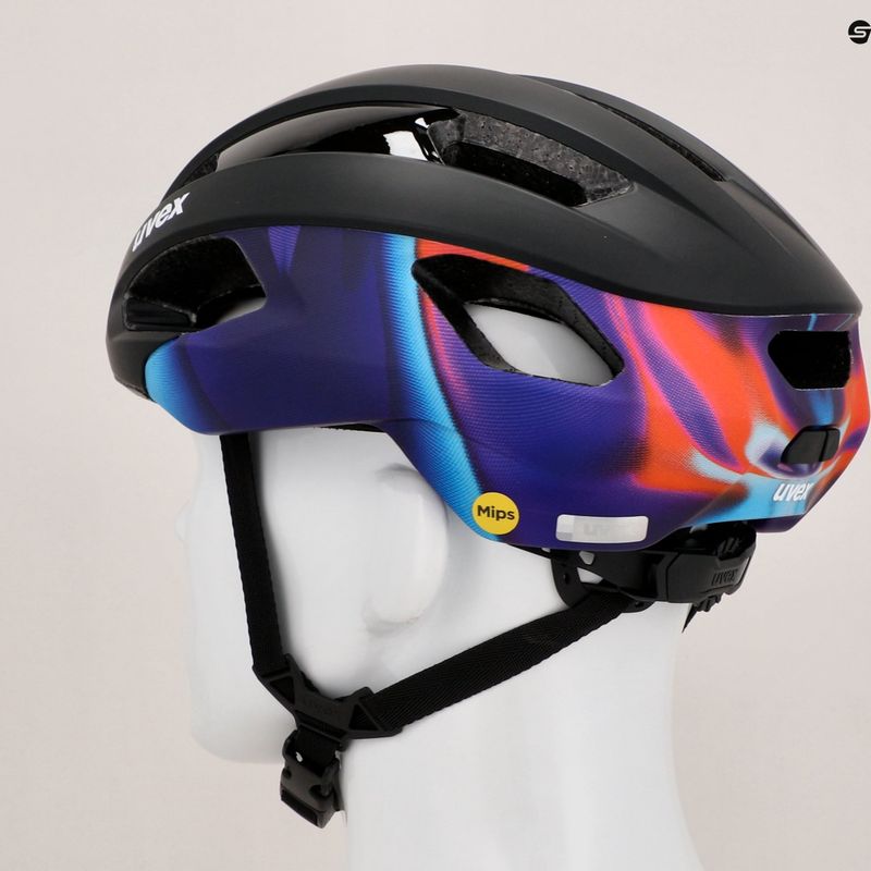 Cyklistická prilba UVEX Rise Pro MIPS black/galaxy matt 12